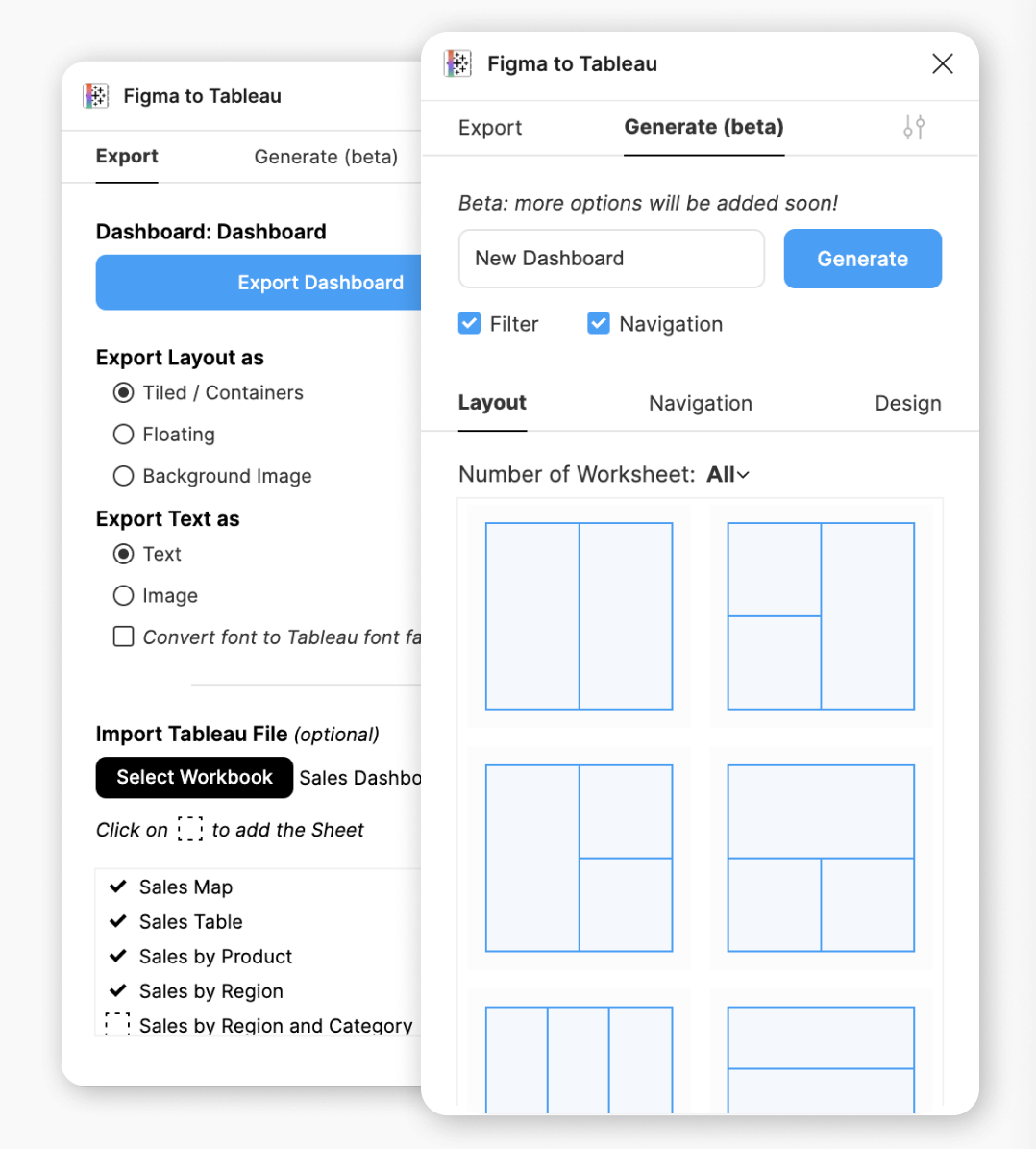 Figma to Tableau Example