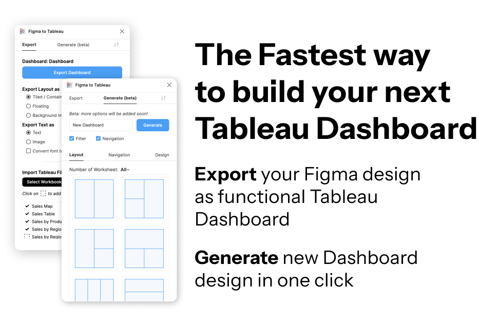 Figma to Tableau for Tableau
