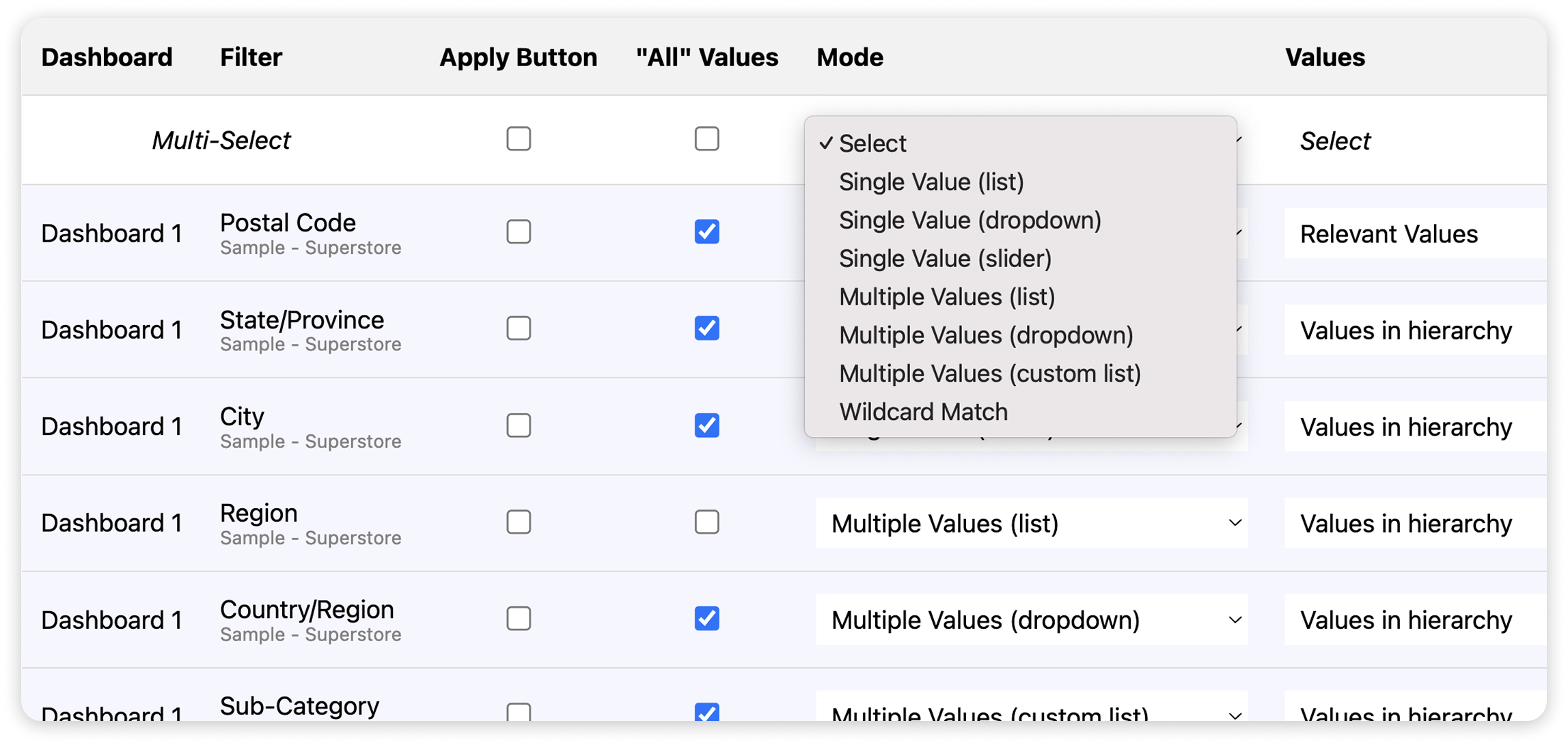Filter Manager